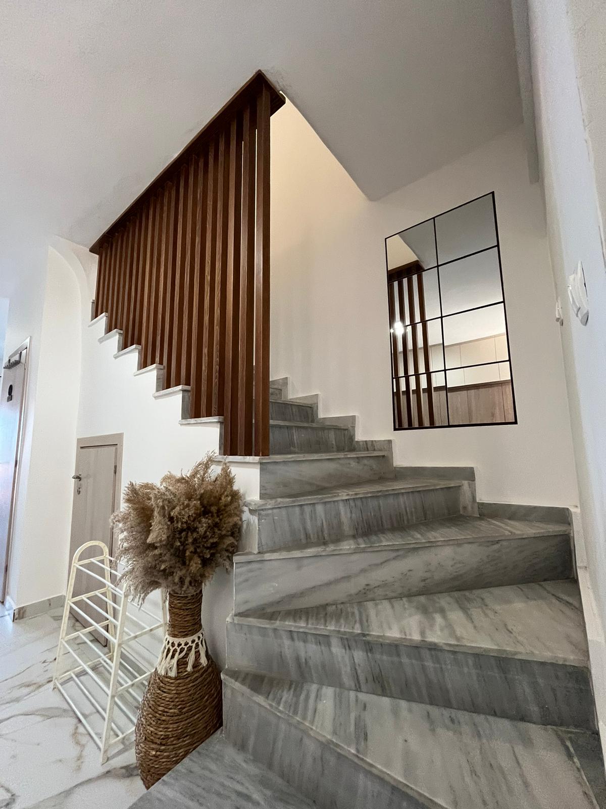 Aegean Dream interior stairs with marble steps
